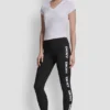 Leggings mit hohem Bund und Logo-Einfassung, 7/8-Länge Leggings mit hohem Bund und Logo-Einfassung, 7/8-Länge