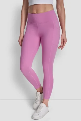 Leggings mit hohem Bund und Logo in 7/8-Länge