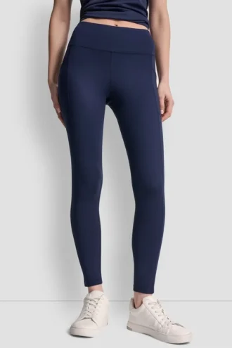 Leggings mit hohem Bund und Logo in 7/8-Länge