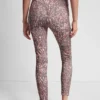 Leggings mit hoher Taille, 7/8-Schnitt, bedruckt, mit Taschen