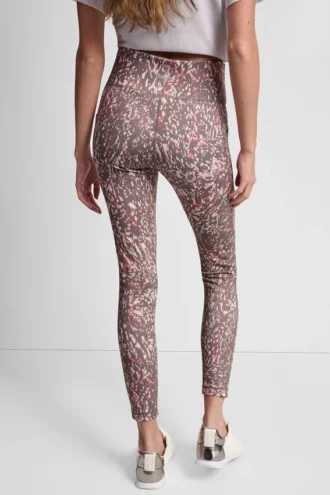 Leggings mit hoher Taille, 7/8-Schnitt, bedruckt, mit Taschen