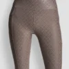 Leggings mit hoher Taille, 7/8-Schnitt, bedruckt, mit Taschen