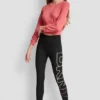 Leggings mit hoher Taille, Ombré-Logo und 7/8-Beinlänge