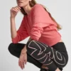 Leggings mit hoher Taille, Ombré-Logo und 7/8-Beinlänge