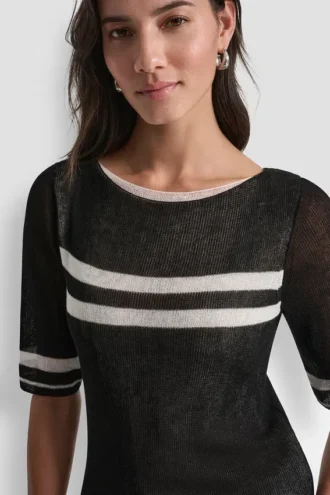 Leichter gestreifter Pullover