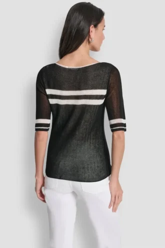 Leichter gestreifter Pullover