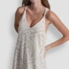 Maxikleid aus Leinenmischung mit Bindeband am Rücken Maxikleid aus Leinenmischung mit Bindeband am Rücken