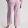 Metallic-Bubble-Logo-Cropped-Hose mit hoher Leibhöhe Metallic-Bubble-Logo-Cropped-Hose mit hoher Leibhöhe