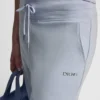 Metallic-Bubble-Logo-Cropped-Hose mit hoher Leibhöhe Metallic-Bubble-Logo-Cropped-Hose mit hoher Leibhöhe