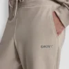 Metallic-Bubble-Logo-Cropped-Hose mit hoher Leibhöhe Metallic-Bubble-Logo-Cropped-Hose mit hoher Leibhöhe