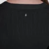 Midi-Kleid im Henley-Stil mit Rippbündchen und Puff-Ärmeln Midi-Kleid im Henley-Stil mit Rippbündchen und Puff-Ärmeln