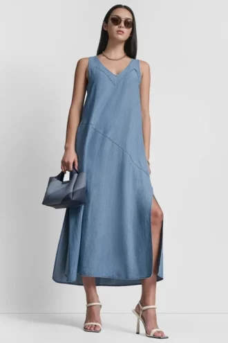 Midi-Swingkleid aus Tencel Midi-Swingkleid aus Tencel