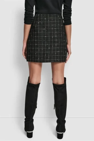Minirock aus Bouclé-Tweed