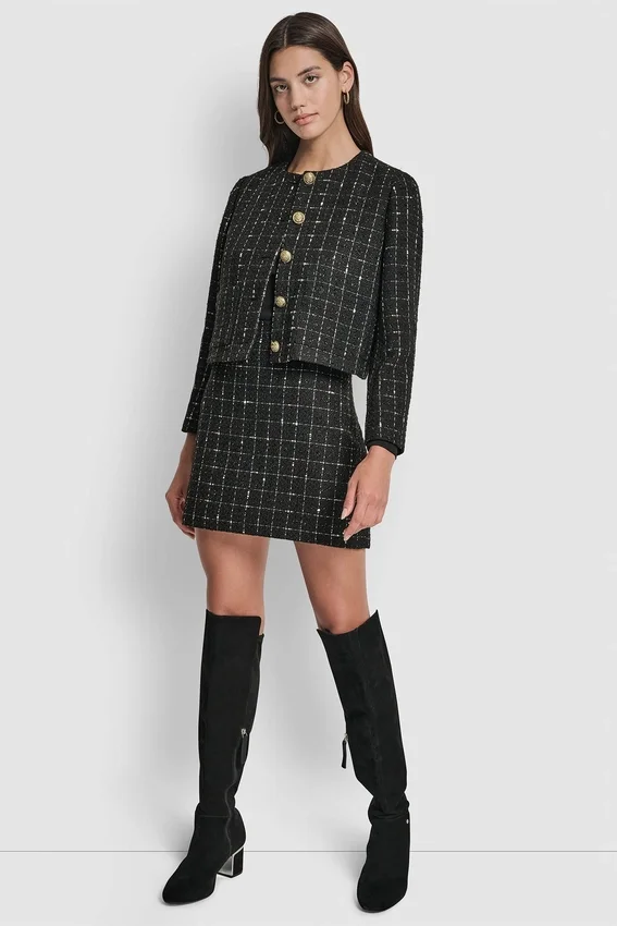 Minirock aus Bouclé-Tweed Minirock aus Bouclé-Tweed