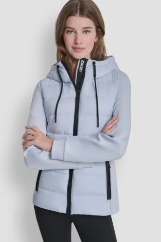 Mixed-Media-Jacke