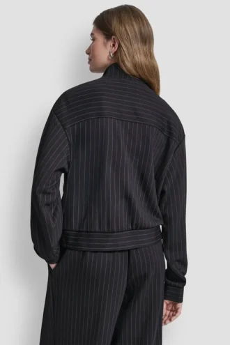 Nadelstreifen-Trainingsjacke