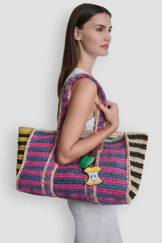Nessa Raffia-Shopper