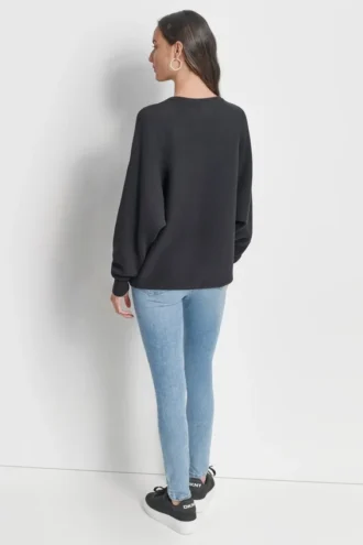 Pailletten-Logo-Pullover