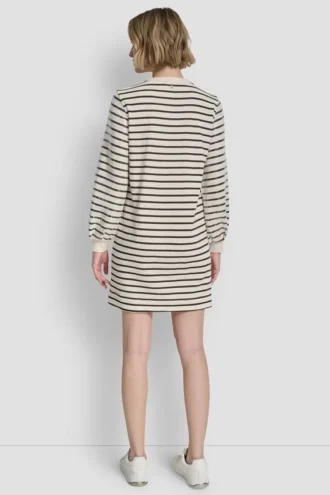 Pailletten-Plissee-Sweatshirtkleid