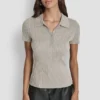 Polo-Pullover mit Lurex