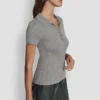 Polo-Pullover mit Lurex