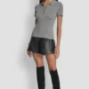 Polo-Pullover mit Lurex