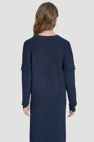 Pullover mit Cargotaschen an den Ärmeln