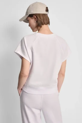 Pullover mit kurzen Ärmeln und metallischem Bubble-Logo