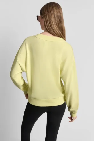 Pullover mit V-Ausschnitt und metallischem Bubble-Logo