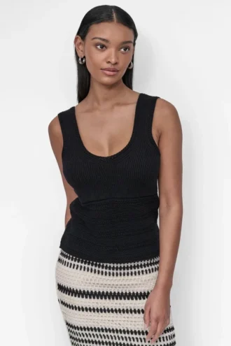 Pullover-Tops aus Mischgewebe