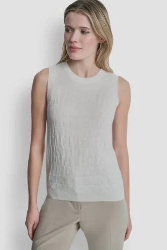 Pullover-Tops mit durchgehendem Logo