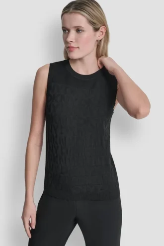 Pullover-Tops mit durchgehendem Logo