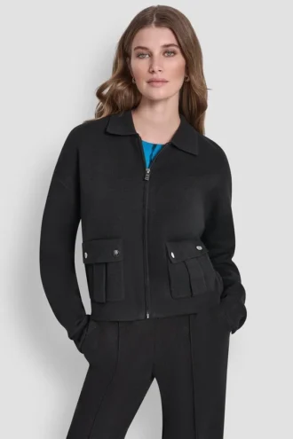 Pulloverjacke mit Reißverschluss