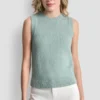 Ärmelloser Pullover mit Rundhalsausschnitt