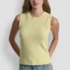 Ärmelloser Pullover mit Rundhalsausschnitt