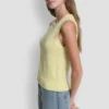 Ärmelloser Pullover mit Rundhalsausschnitt