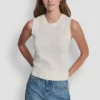 Ärmelloser Pullover mit Rundhalsausschnitt