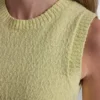 Ärmelloser Pullover mit Rundhalsausschnitt