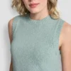 Ärmelloser Pullover mit Rundhalsausschnitt