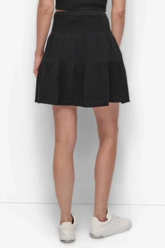 Rock mit gesmokter Taille