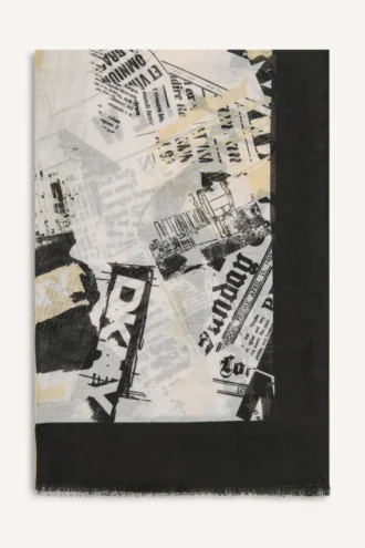 Schal mit Aufdruck „1989 Headline“