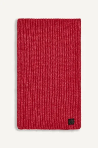 Schal mit Shaker-Stitch-Rippenmuster
