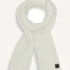 Schal mit Shaker-Stitch-Rippenmuster