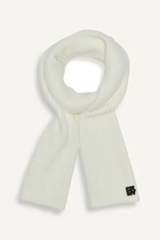 Schal mit Shaker-Stitch-Rippenmuster