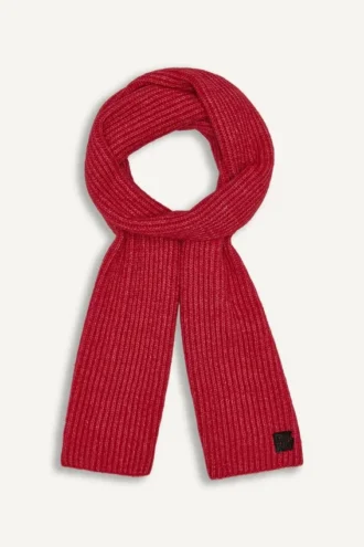 Schal mit Shaker-Stitch-Rippenmuster