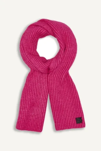 Schal mit Shaker-Stitch-Rippenmuster