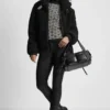 Sherpa-Jacke mit Reißverschluss und Schnallen-Kragen Sherpa-Jacke mit Reißverschluss und Schnallen-Kragen