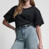 Shirt mit Puff-Ärmeln und Lochstickerei Shirt mit Puff-Ärmeln und Lochstickerei