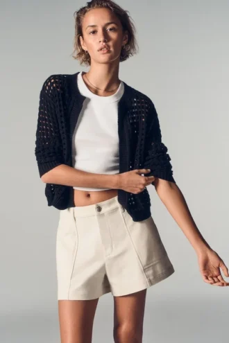 Strickjacke mit offenem Strickmuster