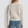 Strickjacke mit Rundhalsausschnitt und aufgesetzten Taschen